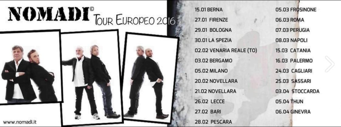 Tornano i Nomadi in tour, prima tappa italiana a Firenze nomadi