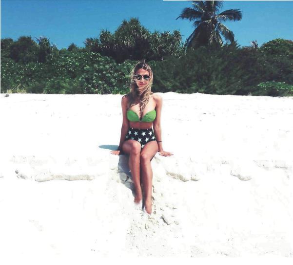 Sabrina Ghio vacanza alle Maldive per sfuggire al freddo inverno sabrina ghio gossip news