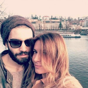 Selvaggia Lucarelli a Praga con il nuovo fidanzato Lorenzo Biagiarelli