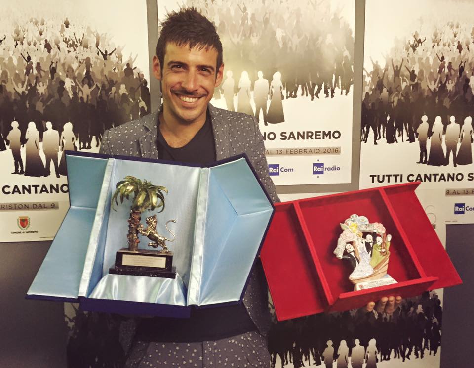 Francesco Gabbani vincitore Nuove Proposte Sanremo 2016