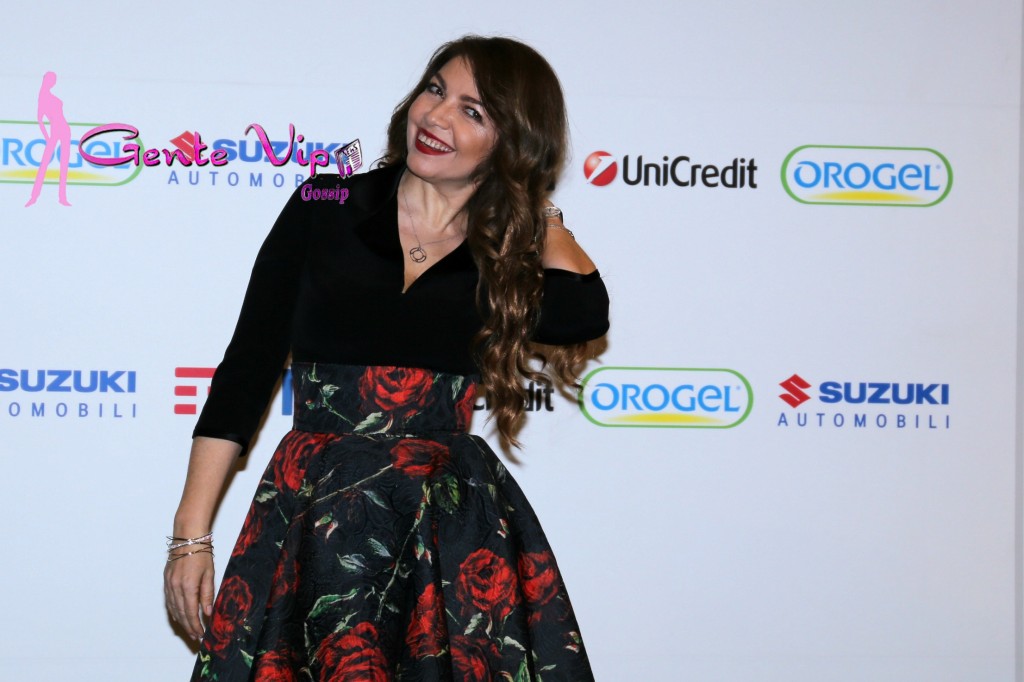 Cristina D'Avena in sala stampa 12 febbraio 2016 Sanremo