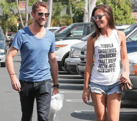Jenson Button pizzicato con la nuova fidanzata Brittny Ward Jenson Button e Brittny Ward gossip