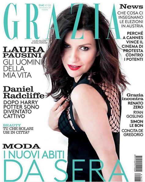 Laura Pausini sulla copertina di Grazia