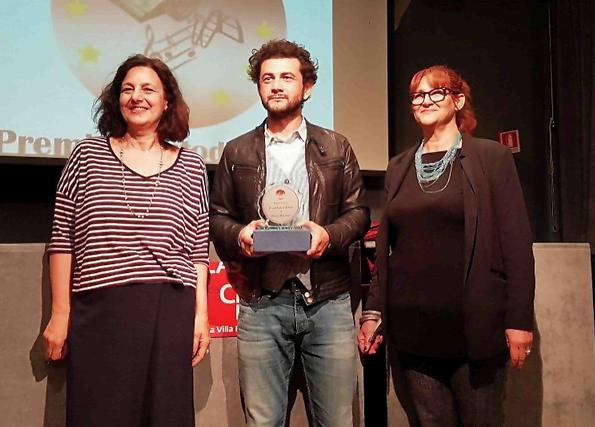 Vinicio Marchioni riceve il premio Vento D'Europa