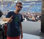 Claudio Guerrini al Concerto di Vasco Rossi allo Stadio Olimpico