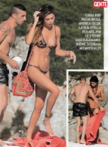 Gossip, Andrea Iannone bacia Belen Rodriguez sotto il sole di Ibiza