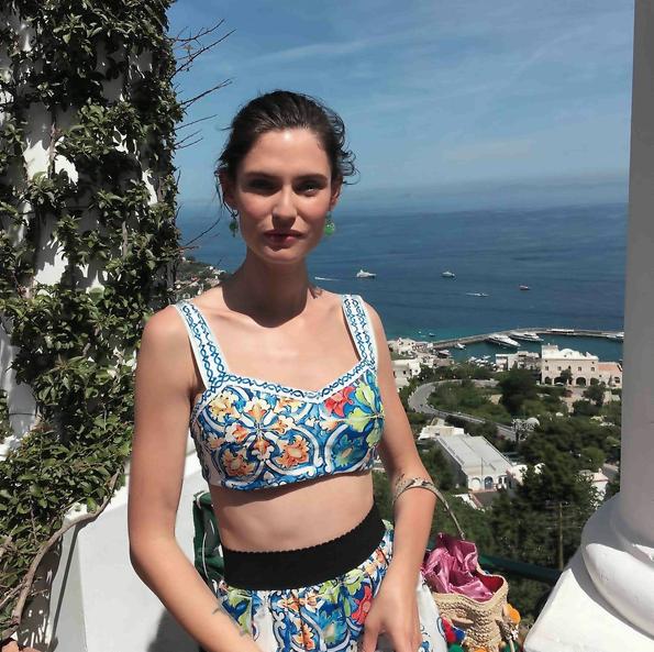 Bianca Balti a Capri per Dolce e Gabbana