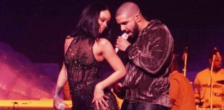 Gossip news, Rihanna bacio in bocca con Aubrey Drake sul palco ma… Rihanna e Aubrey Drake, gossip news,