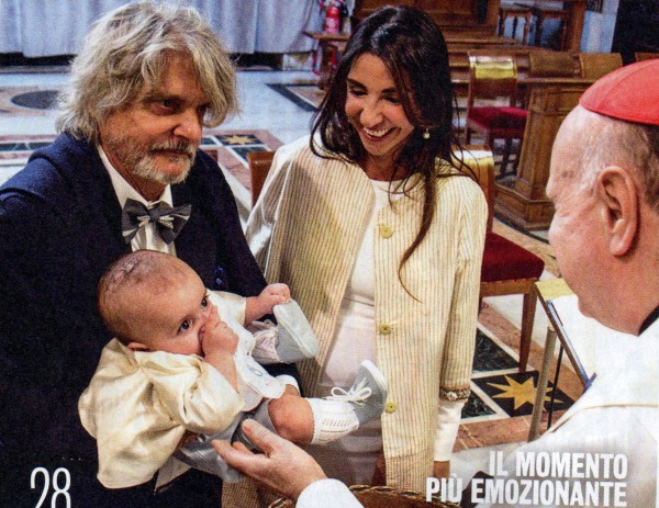 Gossip news Massimo Ferrero battesimo in Vaticano per il figlio Oscar
