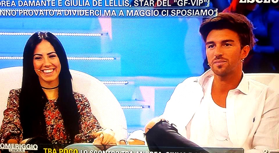Andrea Giulia opinionisti Pomeriggio 5 gossip