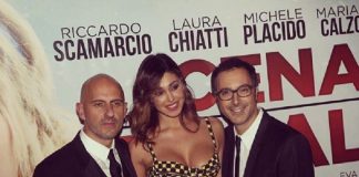 Belen Rodriguez décolleté da urlo sul red carpet “La cena di Natale” Belen Rodriguez all'anteprima de La cena di Natale a Roma