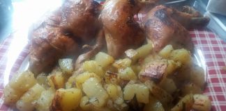 Il pollo al forno con patate di Rebecca, secondo piatto appetitoso e gustoso in cucina con rebecca, secondi piatti, pollo al forno con patate, rebecca de pasquale,