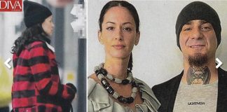 J-Ax con la moglie Elaina Cocker incinta, fanno shopping premaman gossip news, j ax
