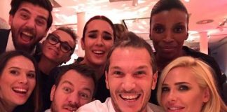 Bolgia di Vip al compleanno di Michelle Hunziker al Ristorante Trussardi