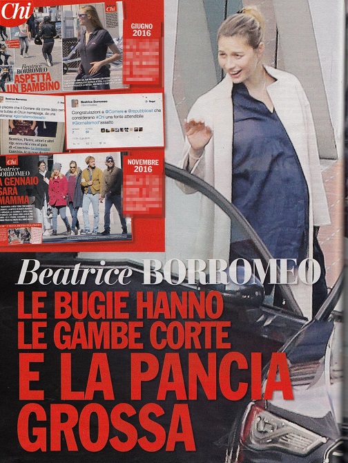 Beatrice Borromeo incinta dolce attesa foto Chi gossip news Pierre Casiraghi gravidanza