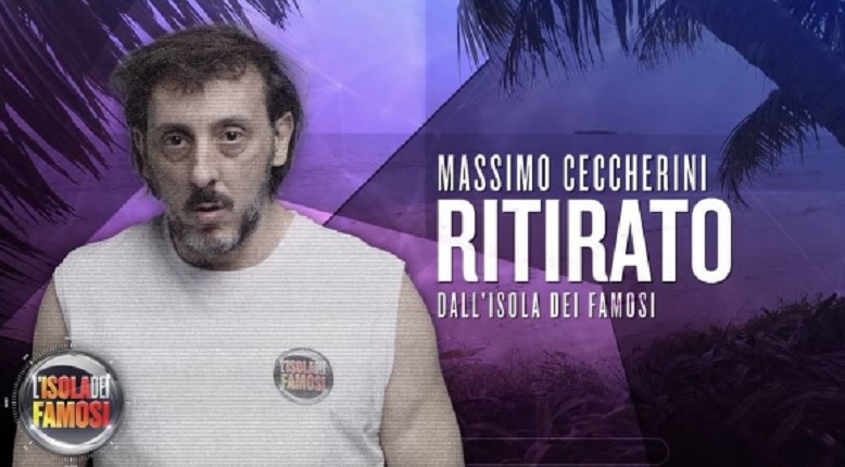 Massimo Ceccherini l'Isola dei Famosi 2017 ritiro gossip tv anticipazioni puntata raz degan moreno