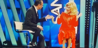 Sandra Milo a Domenica Live replica a Virginia Raffaele dopo imitazione domenica live, sandra milo domenica live, virginia raffaele,