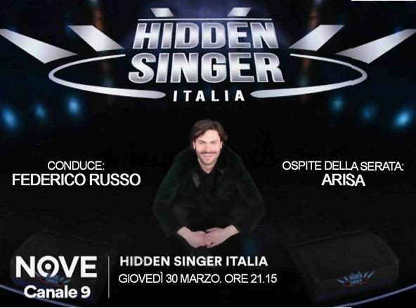 arisa, hidden singer italia, stasera in tv, programmi tv,
