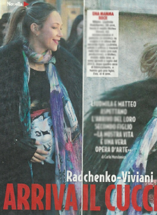 Ludmilla Radchenko incinta foto Novella 2000