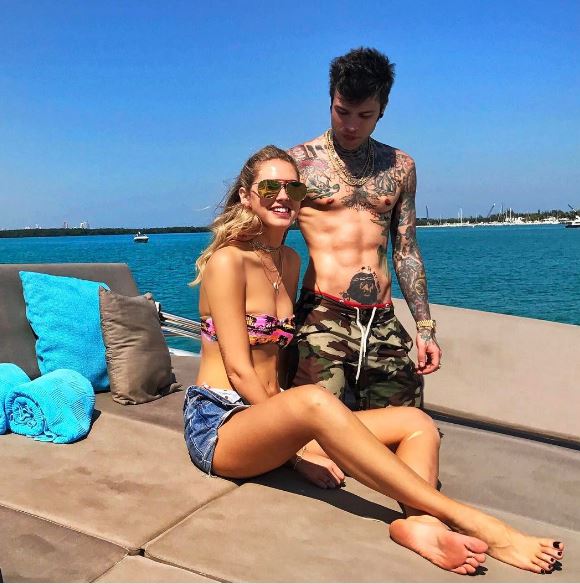 Chiara Ferragni e Fedez in vacanza a Miami. (Foto Instagram).