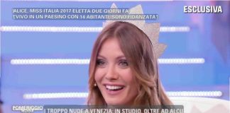 Alice Rachele Arlanch: Miss Italia 2017 da Barbara D’Urso a Pomeriggio 5 Alice Rachele Arlanch, Miss Italia 2017, Barbara D'Urso, Pomeriggio 5,