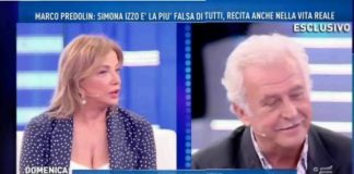 Simona Izzo, Marco Predolin: nemici per la pelle: ancora liti e offese Simona Izzo, Marco Predolin, Domenica Live, lite,