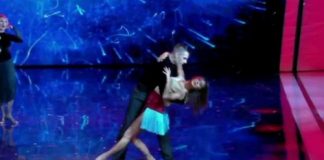 Belen Rodriguez, Tu si que vales tango con sorpresa bollente Belen Rodriguez, Tu si que vales tango con sorpresa bollente