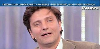 La pecca di Lorenzo Flaherty a Domenica live Lorenzo Flaherty, Lorenzo Flaherty a Domenica Live, Verissimo, grande fratello vip,