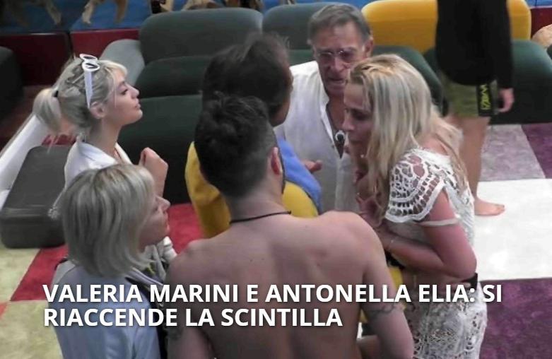 Valeria Marini chiede la testa di Antonella Elia dopo la rissa