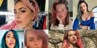 Capelli rosa shocking la tendenza, blu la nuova moda dei Vip in quarantena
