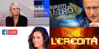Fase 2 tv: ecco i programmi che tornano in onda dopo lo stop Covid-19