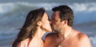 Matteo Salvini e Francesca Verdini baci sotto il sole Matteo Salvini e Francesca Verdini
