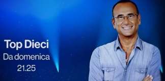 Top 10 ultima puntata: Carlo Verdone Loredana Berté ospiti di Carlo Conti Top 10 Carlo Conti