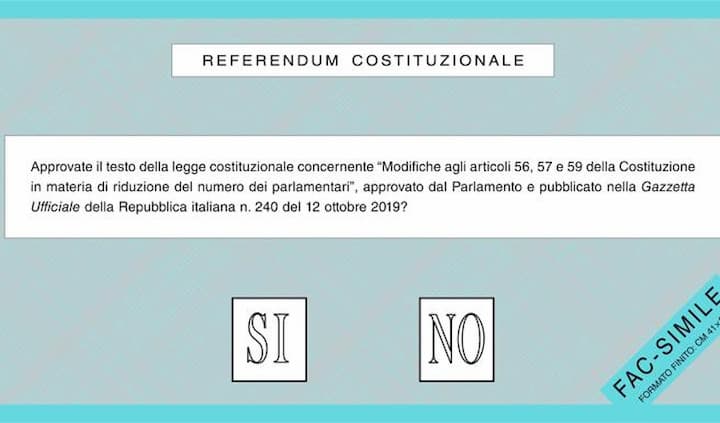 Referendum 2020, taglio dei parlamentari, referendum costituzionale in italia, 