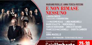 Al Teatro Sala Umberto ‘E non rimase nessuno’ dal 25 al 30 gennaio Al Teatro Sala Umberto ‘E non rimase nessuno’ dal 25 al 30 gennaio