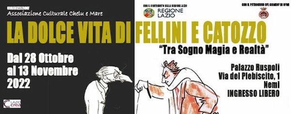 La Dolce Vita di Federico Fellini e Leo Catozzo dal 28-10 a Palazzo Ruspoli di Nemi