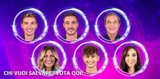 «Grande fratello VIP» nominati di ieri sera 17-10-2022 «Grande fratello VIP»